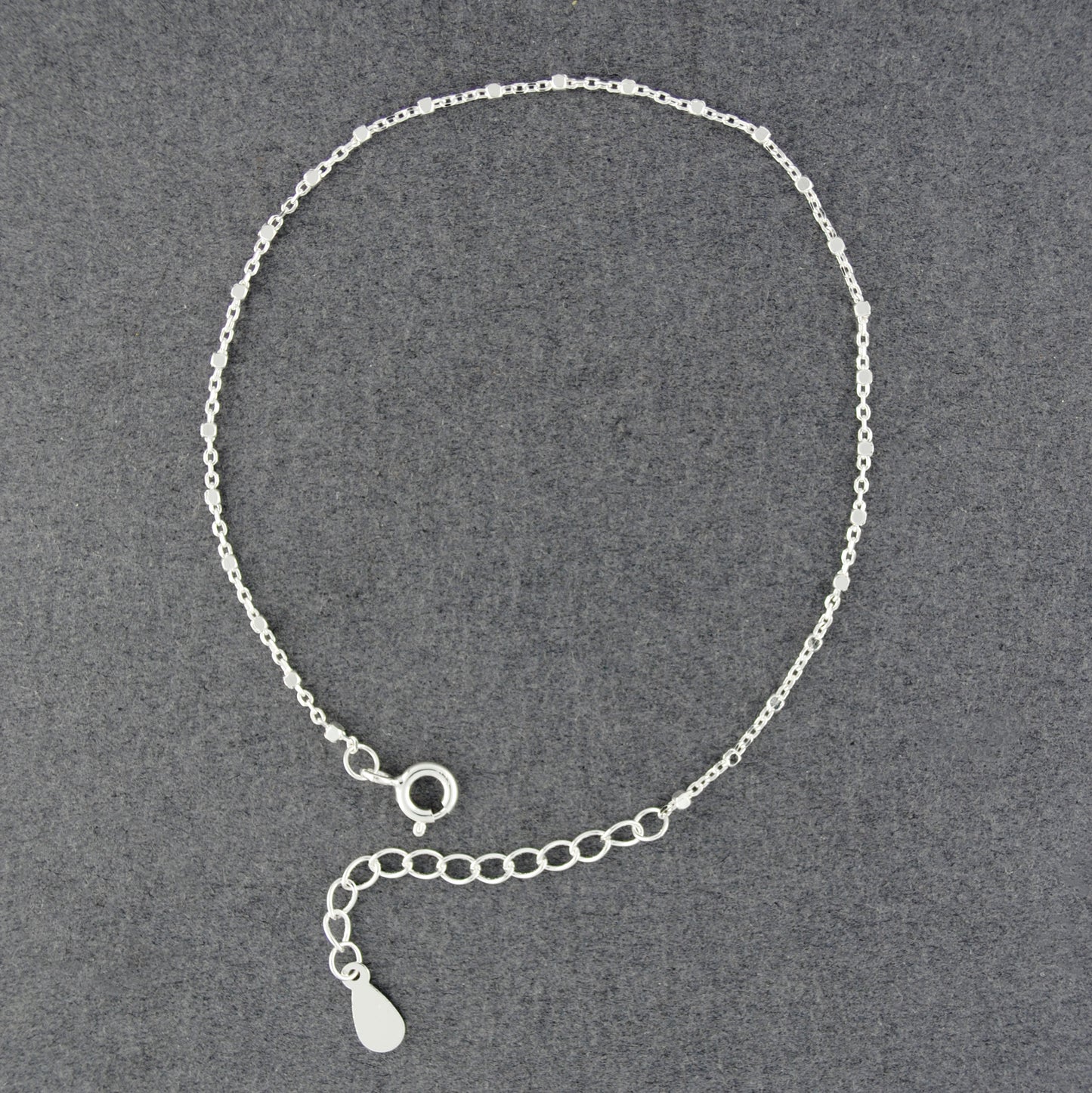 Sterling Silver Tiny Sparkling Bead Bracelet