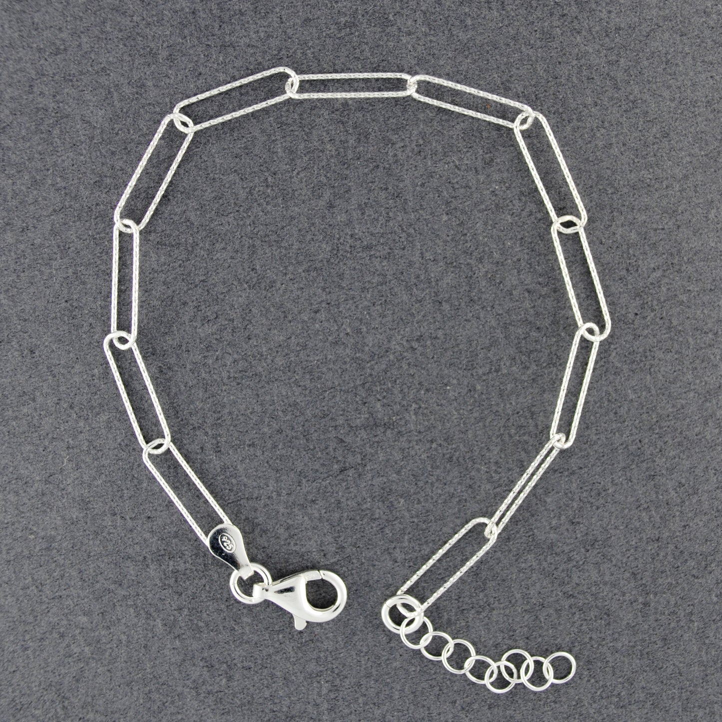 Sterling Silver Paper Clip Bracelet