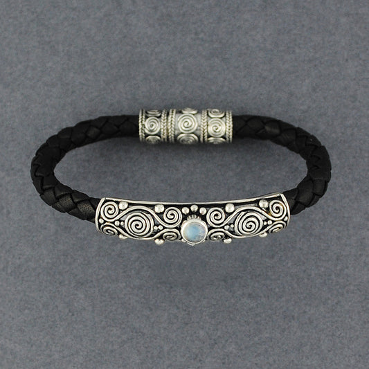 Cheyenne Multi Stone Leather Bracelet
