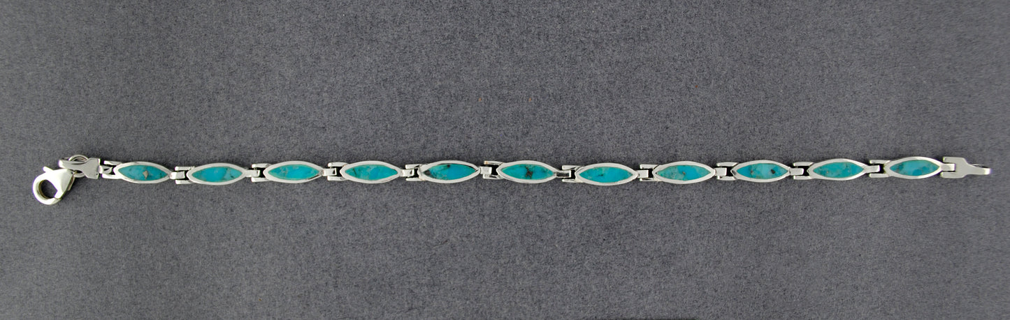 Sterling Silver Turquoise Bracelet