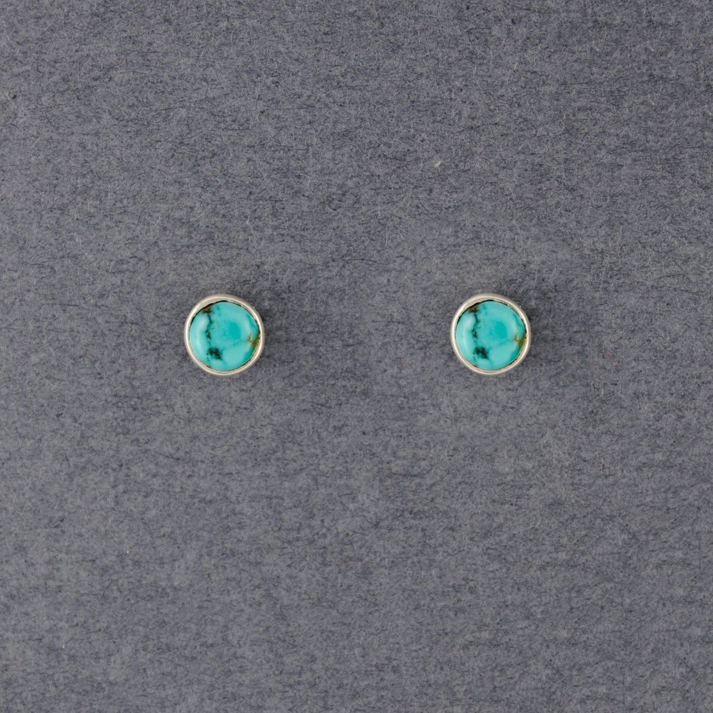 Sterling Silver Turquoise Stud Earrings
