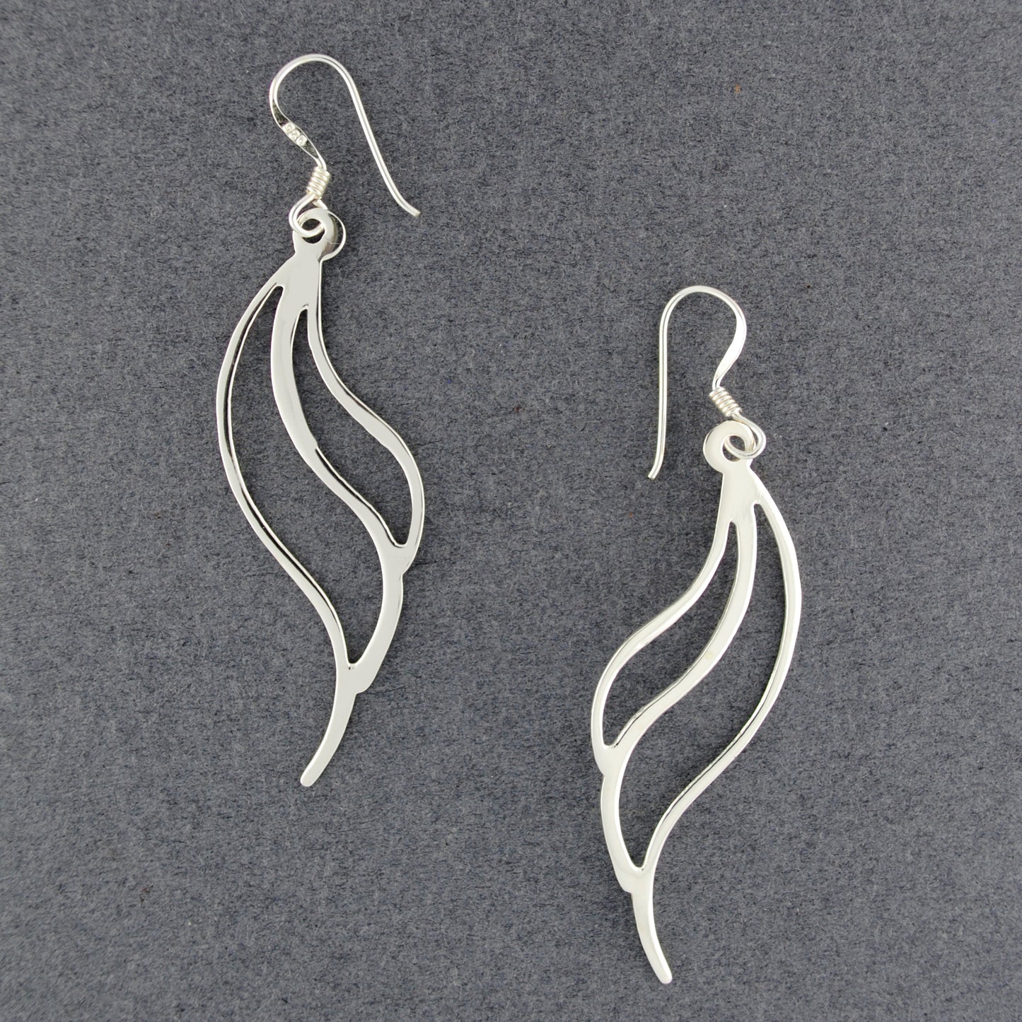 Sterling Silver Wings Earrings