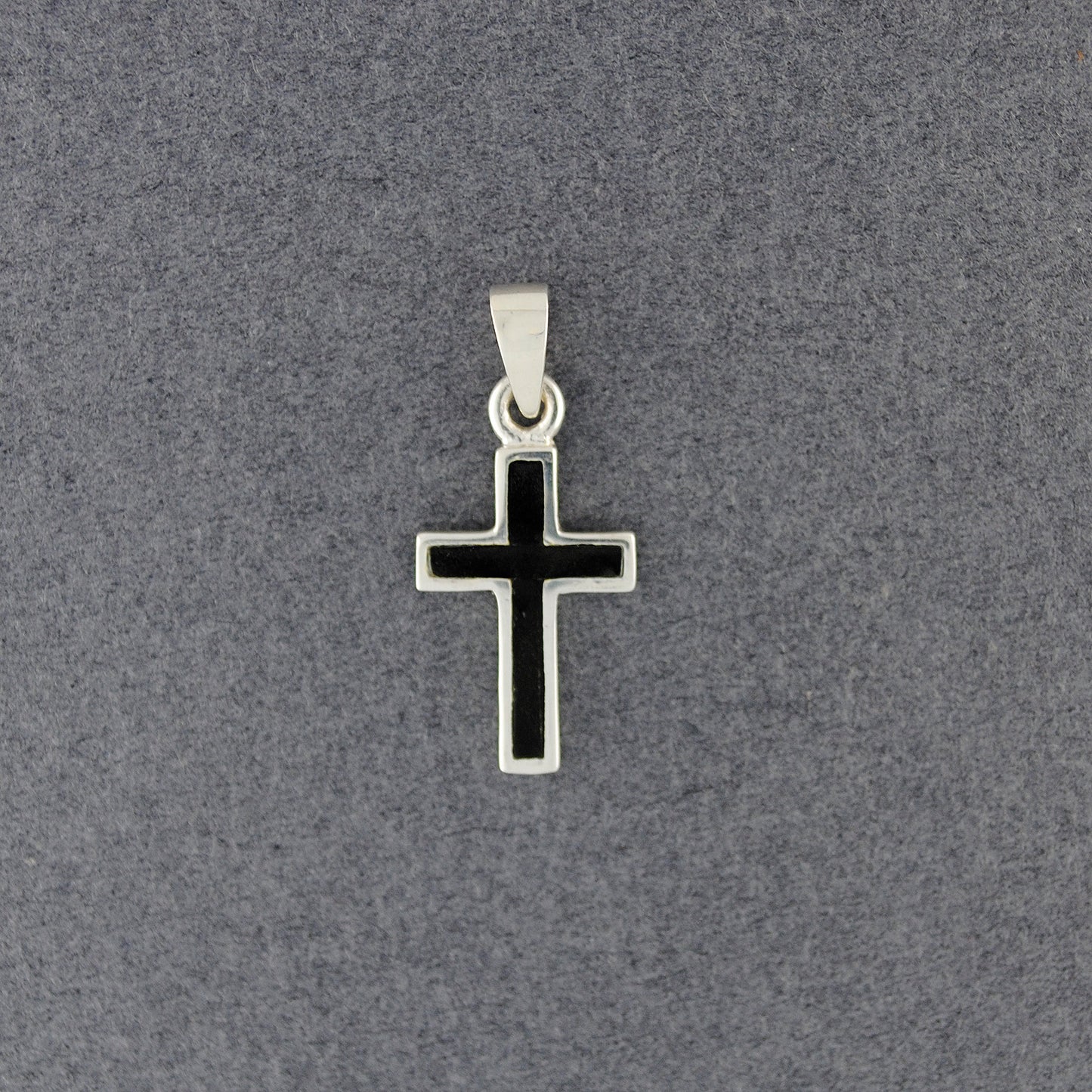Sterling Silver Enamel Cross Pendant