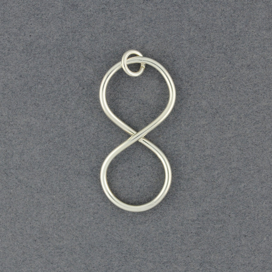 Sterling Silver Large Infinity Pendant