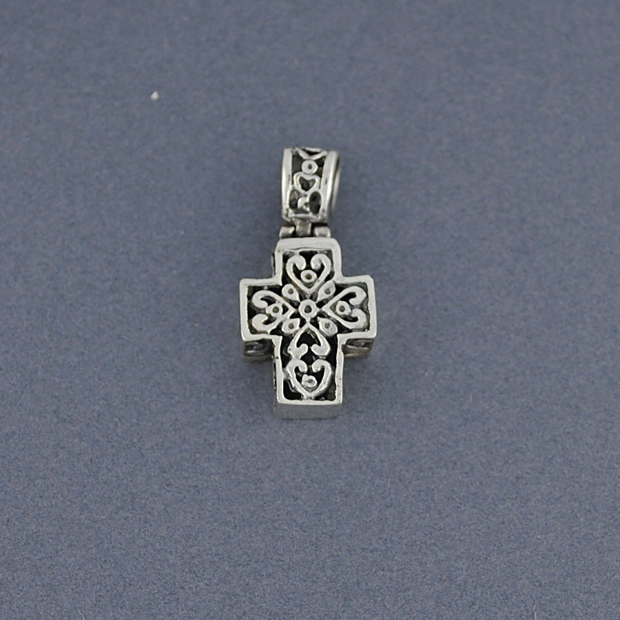 Sterling Silver Ornate Cross Pendant