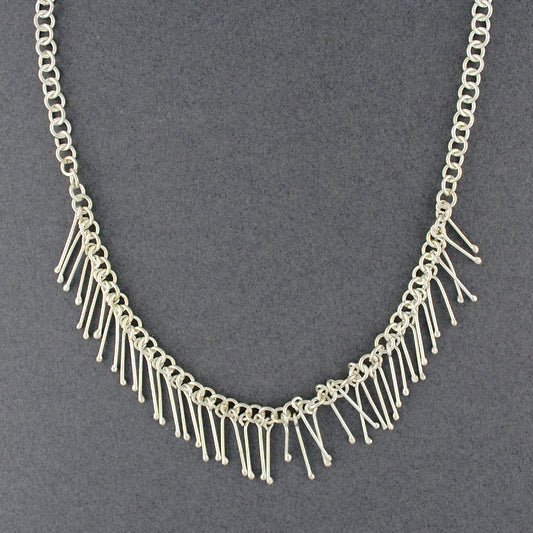Sterling Silver Garland Necklace