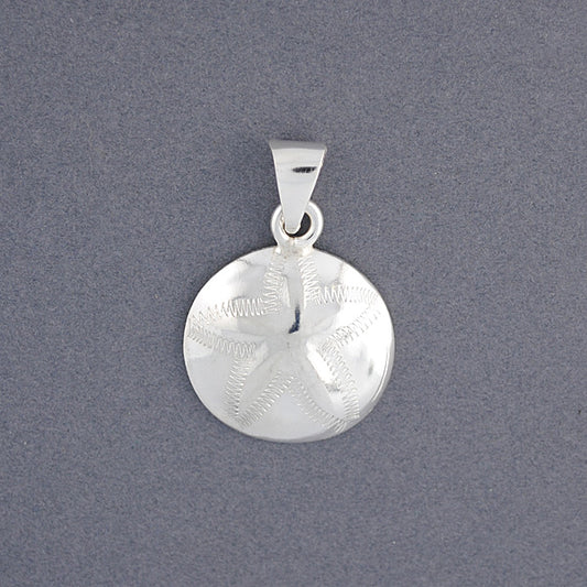 Sterling Silver Small Sand Dollar Pendant
