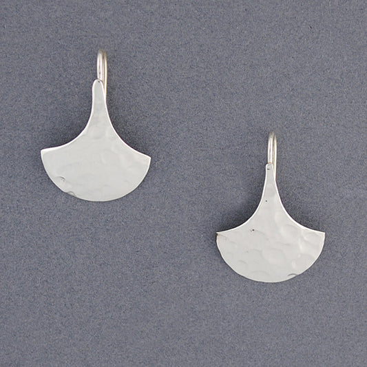 Sterling Silver Hammered Shield Earrings