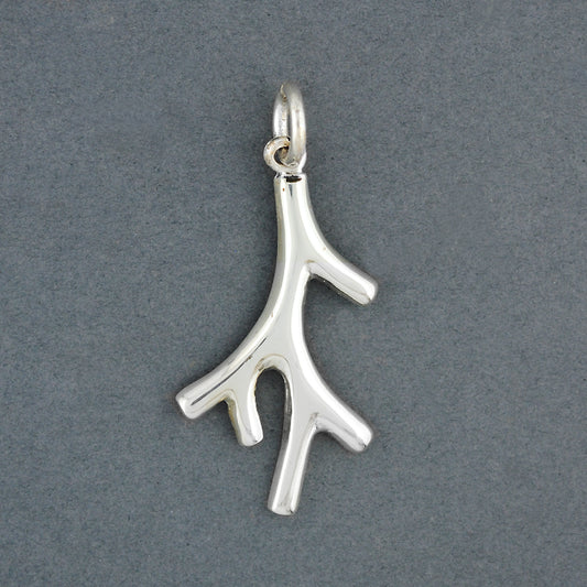 Sterling Silver Coral Branch Pendant