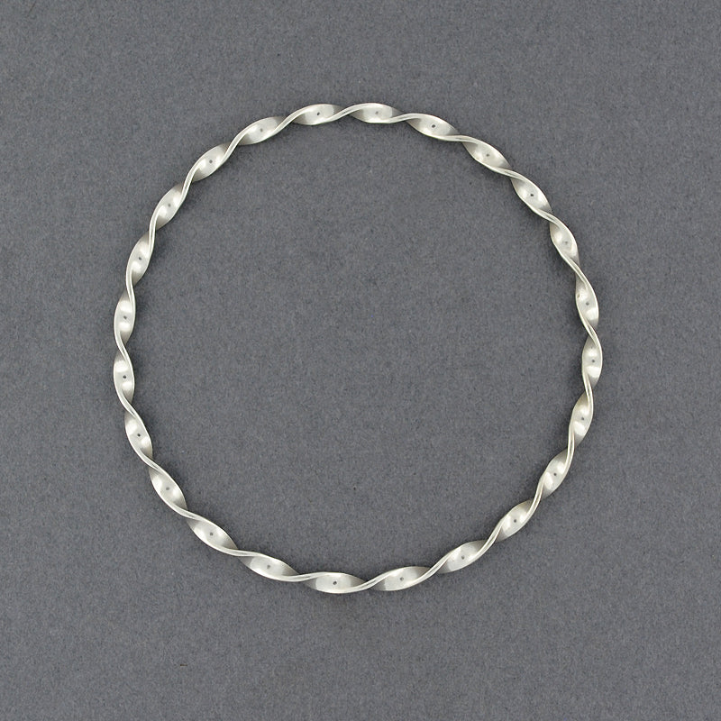 Sterling Silver Twisted Bangle