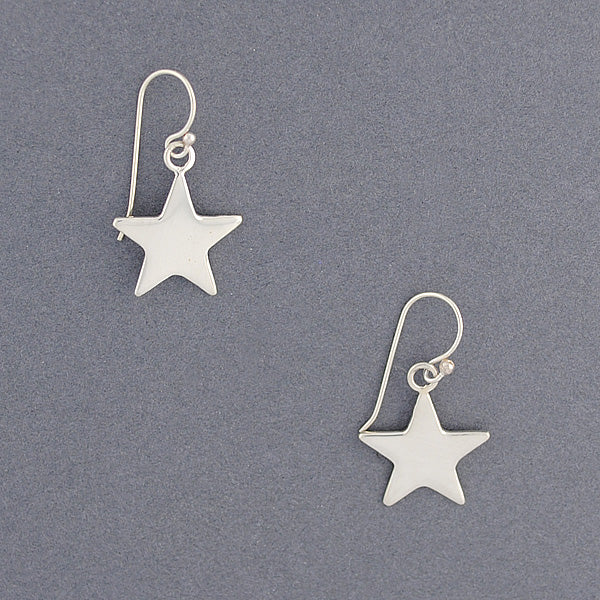 Sterling Silver Classic Star Earrings