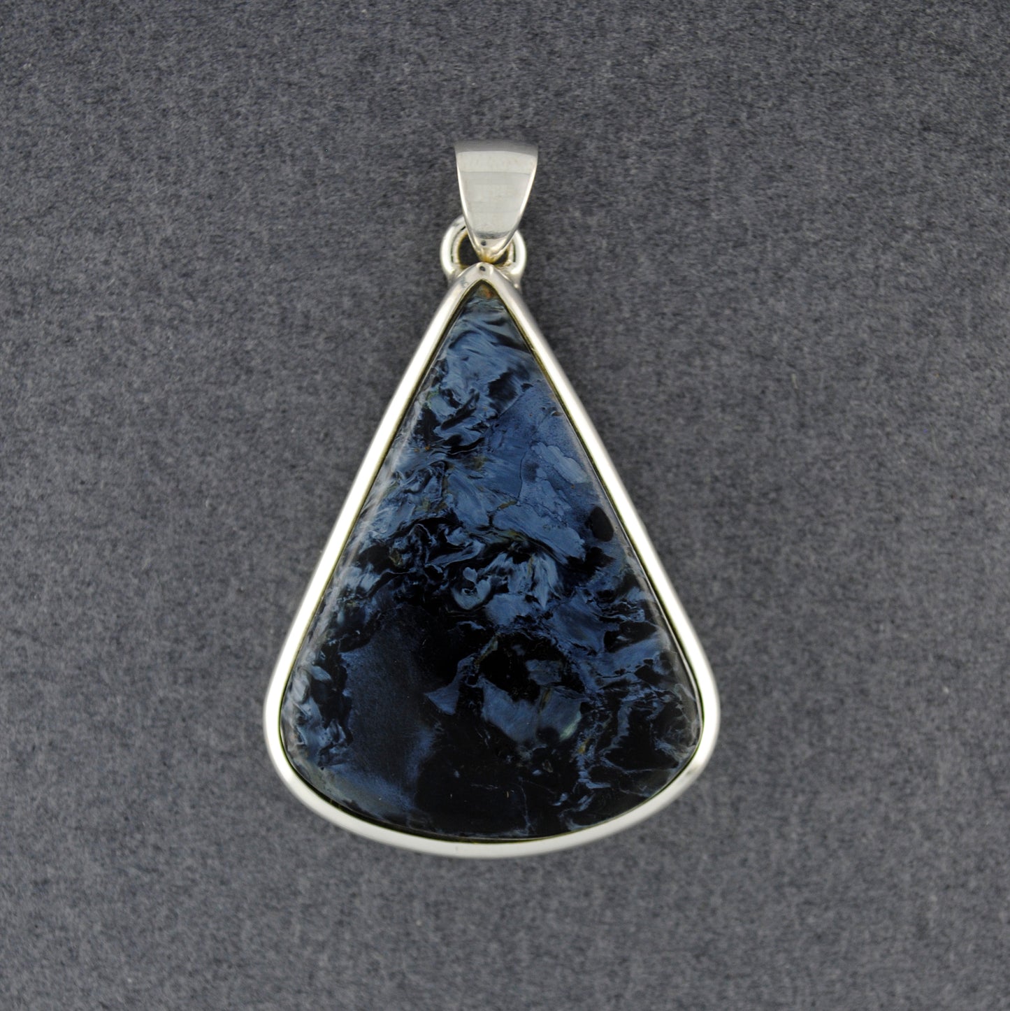 Sterling Silver Pietersite Teardrop Pendant