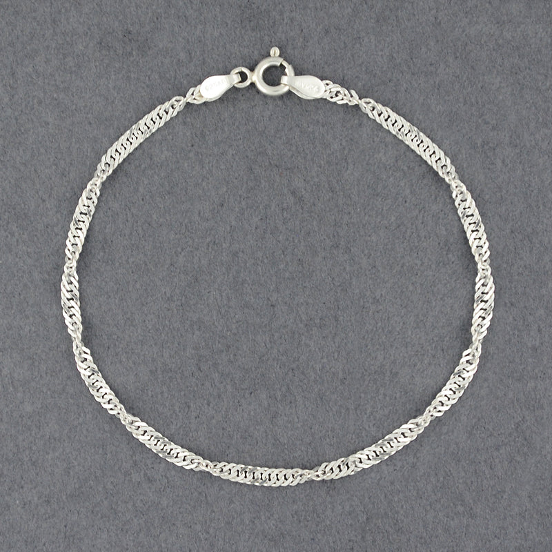 Sterling Silver Singapore Bracelet