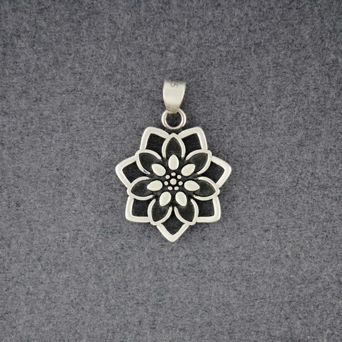 Sterling Silver Mini Flower Pendant