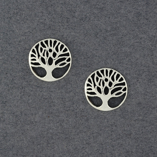 Sterling Silver Tree of Life Post Earrings