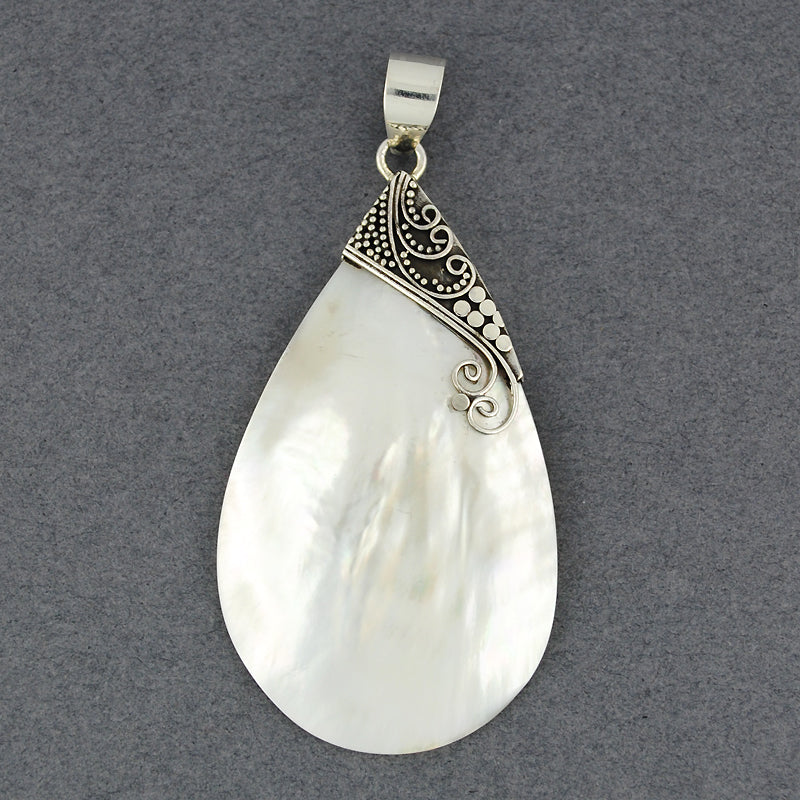 Mother of Pearl Large Teardrop Pendant