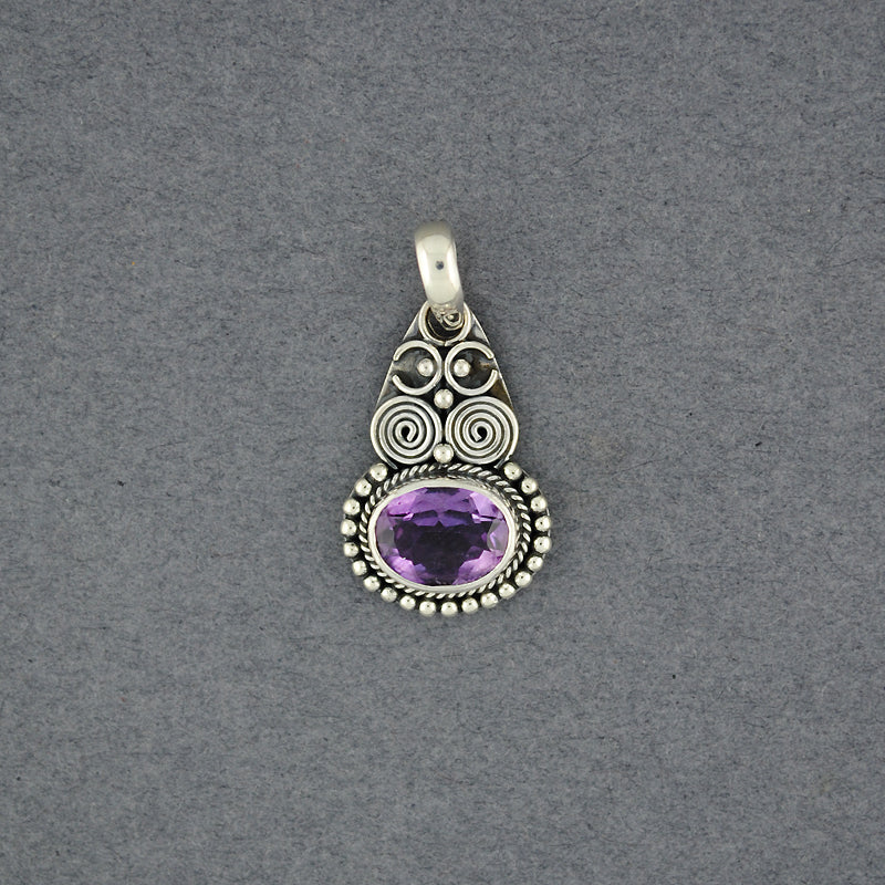 Amethyst Oval Pendant