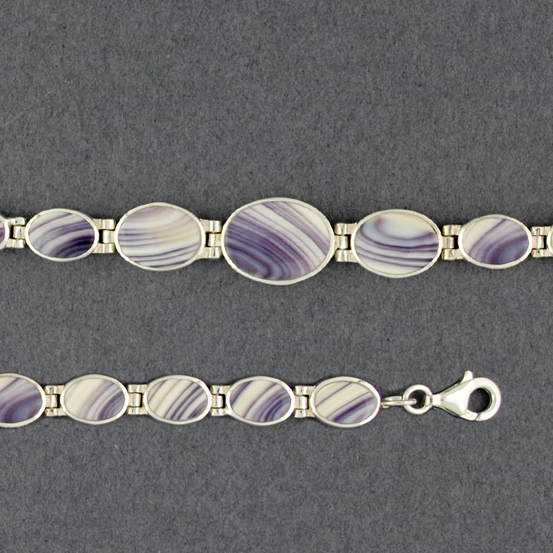 Wampum Graduated Oval Bracelet