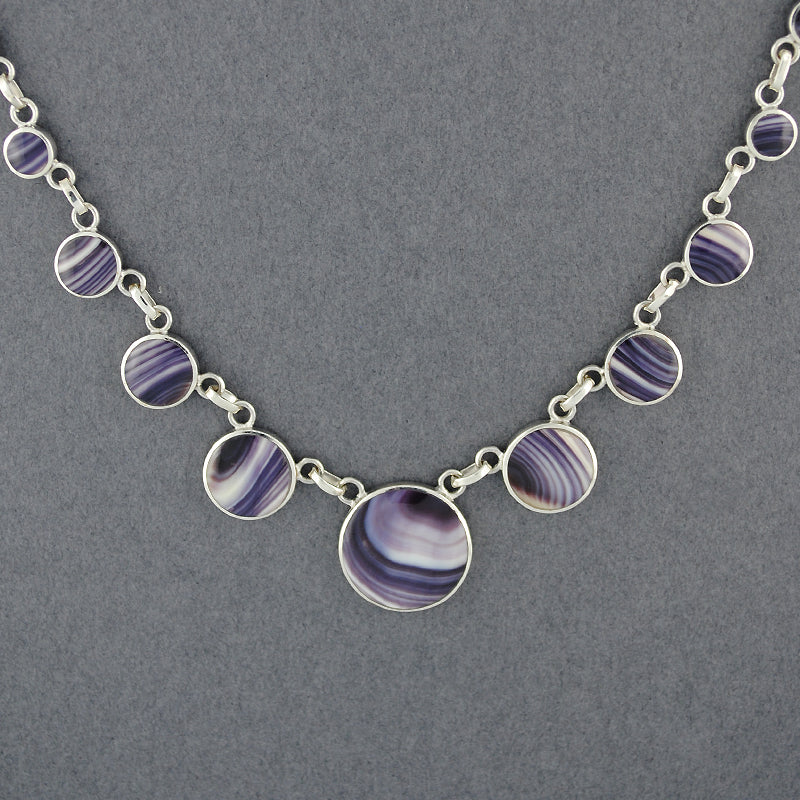 Wampum Graduated Circles Necklace