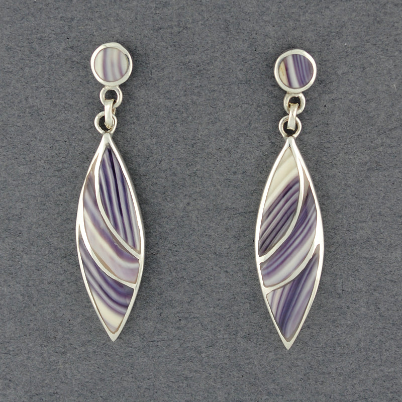 Wampum Split Curve Post Earring