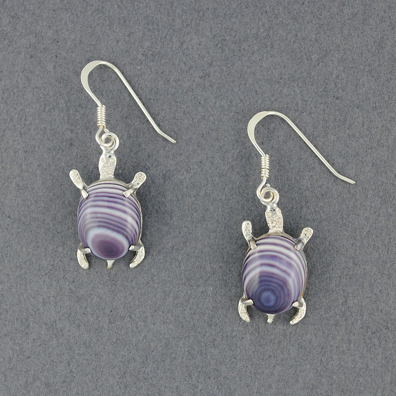 Wampum Turtle Earring