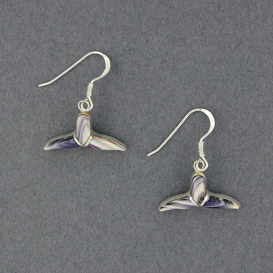 Wampum Straight Whale Tail Earring