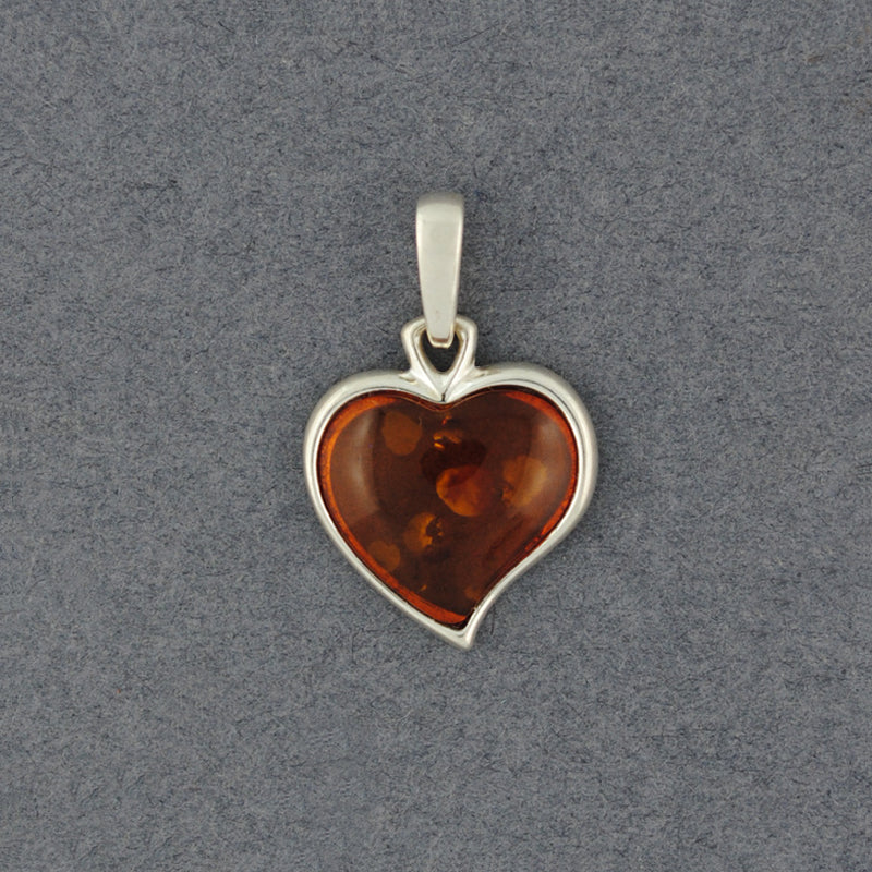 Amber Heart Pendant