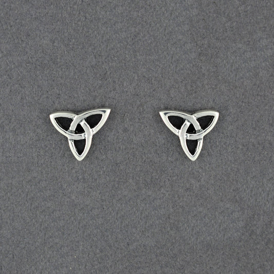 Sterling Silver Trinity Knot Post Earrings