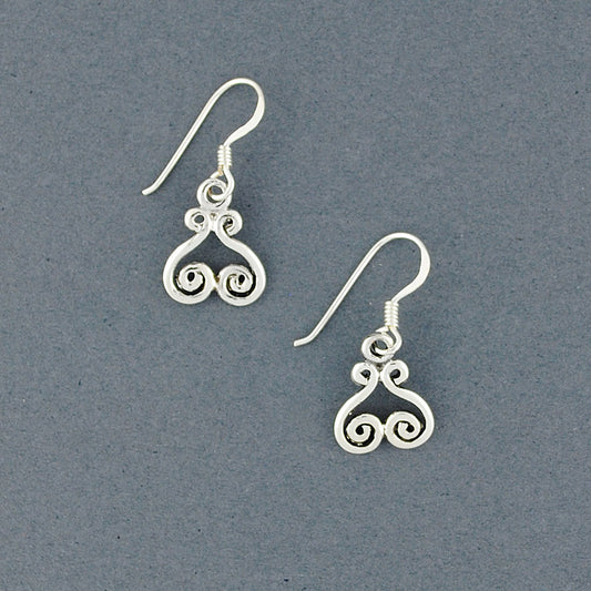 Sterling Silver Celtic Swirl Earrings