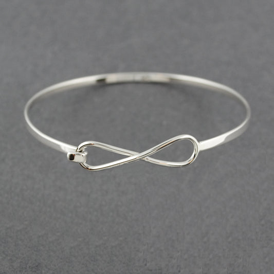Sterling Silver Infinity Closure Bangle