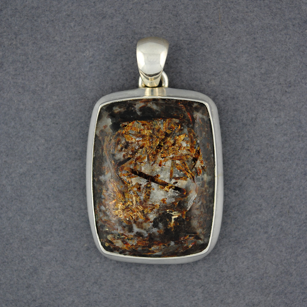 Sterling Silver Astrophyllite Pendant