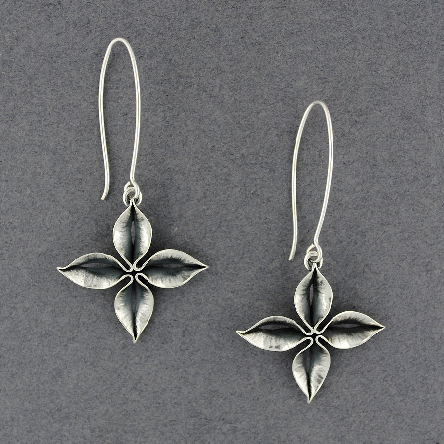 Folded Flower Earrings