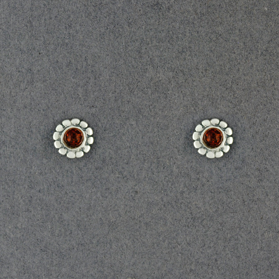 Amber Dotted Post Earrings