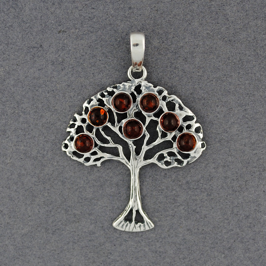 Amber Tree of Life Pendant