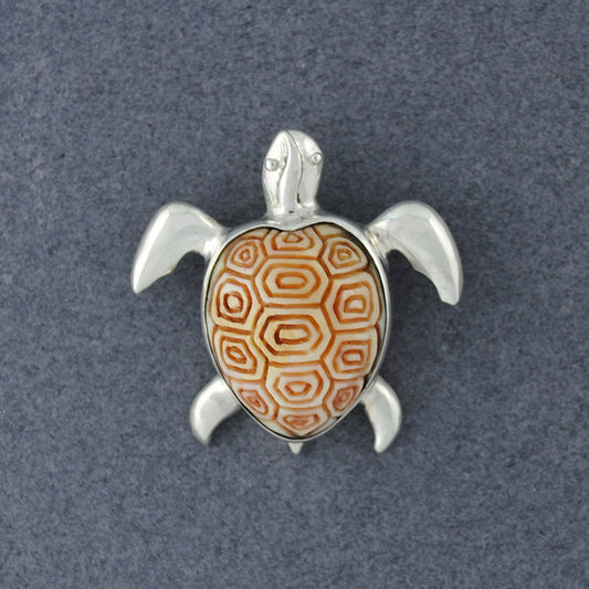 Carved Turtle Pendant