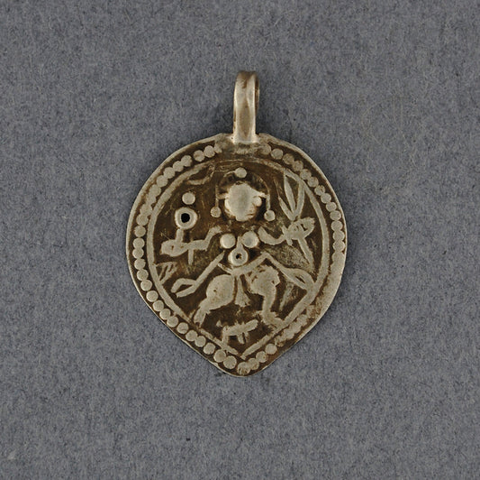 Shiva Medium Shield Dotted Border Patri Amulet