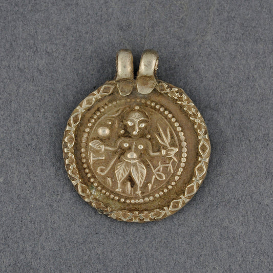 Shiva Detailed Circle Patri Amulet