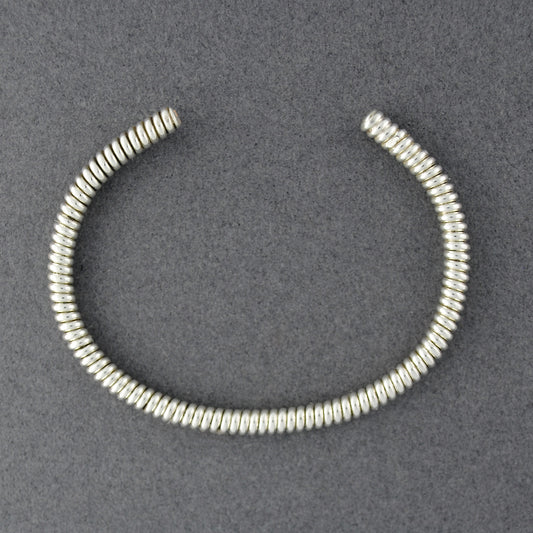 Sterling Silver Round Coiled Cuff Bracelet