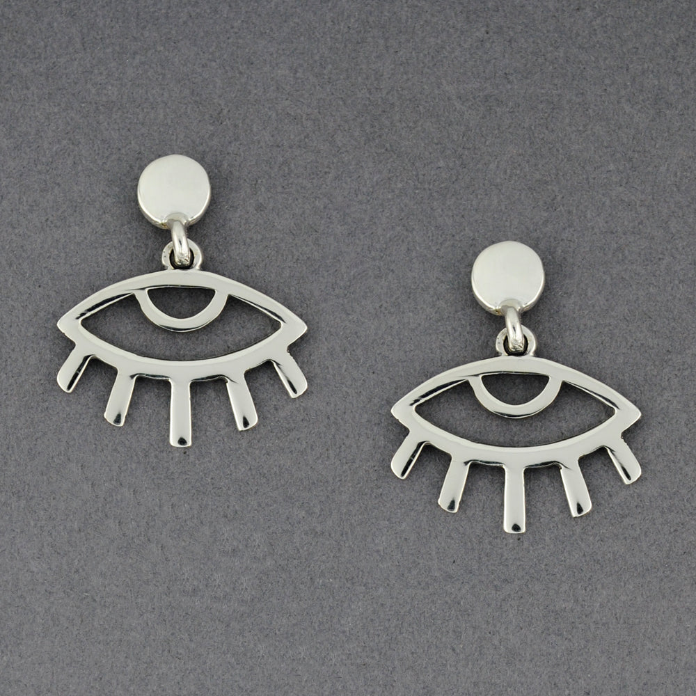 Sterling Silver Evil Eye Earrings