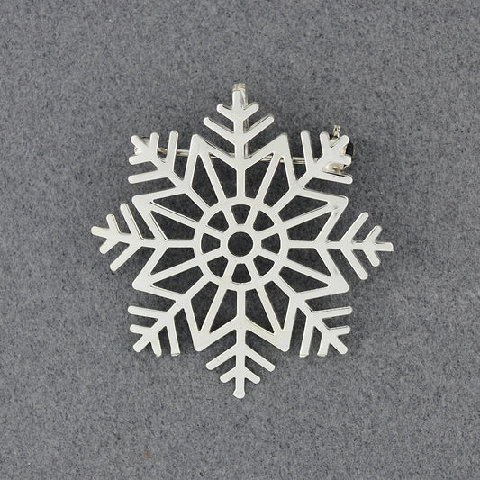 Limited Edition 2023 Sterling Silver Snowflake Pin / Pendant
