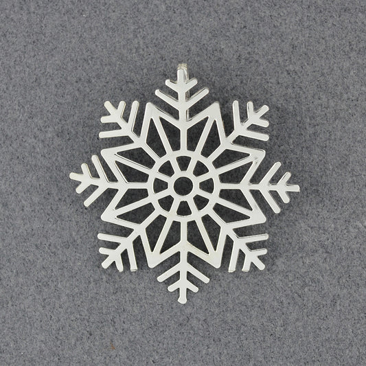 Limited Edition 2023 Sterling Silver Snowflake Pendant