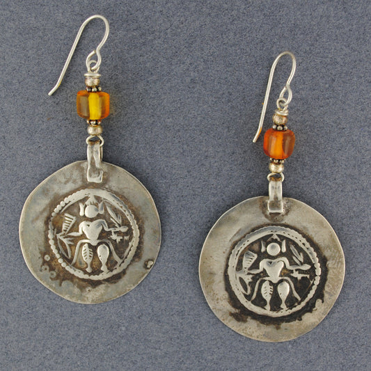 Shiva Large Amulet Earrings