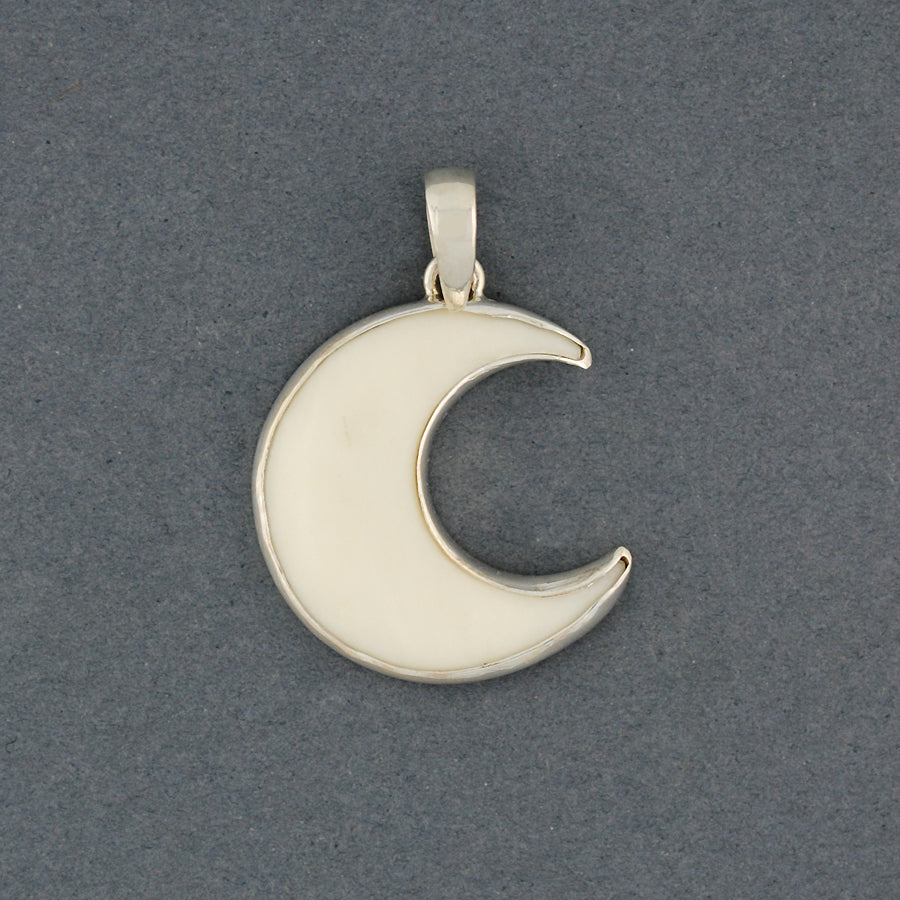 Bone Cresent Moon Pendant