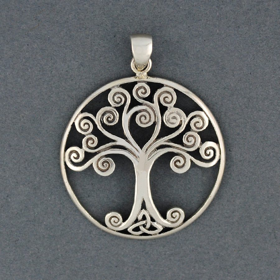 Sterling Silver Spiral Tree Of Life Pendant