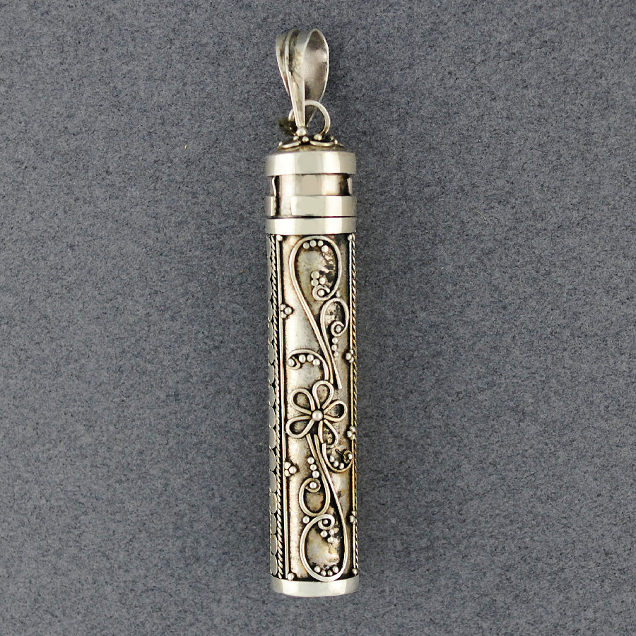Sterling Silver Large Prayer Box Pendant
