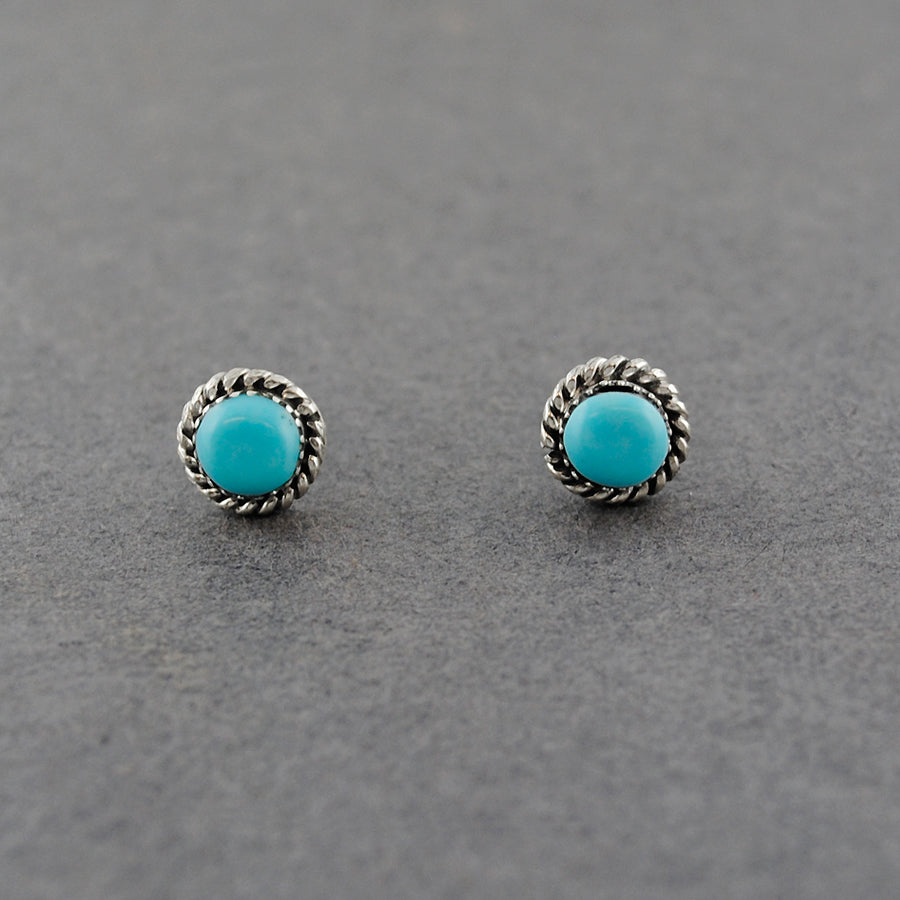 Sterling Silver Turquoise Small Post Earrings