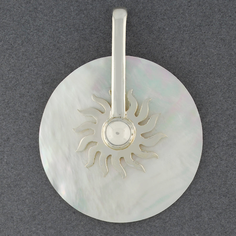 Mother of Pearl Center Sunburst Pendant