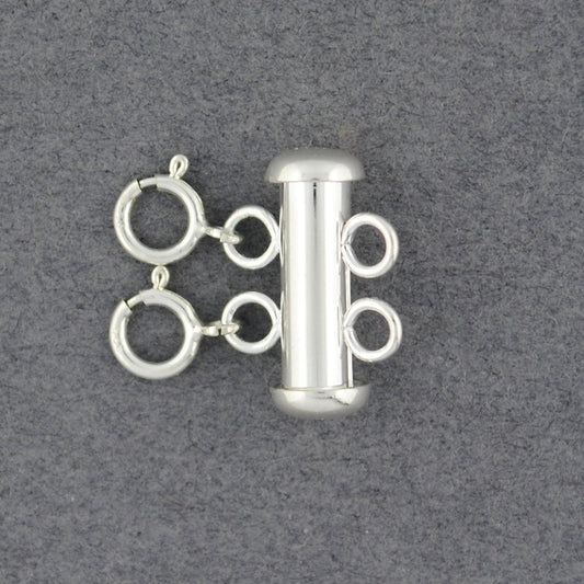 Sterling Silver 2 Strand Layering Clasp