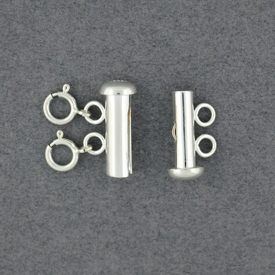 Sterling Silver 2 Strand Layering Clasp