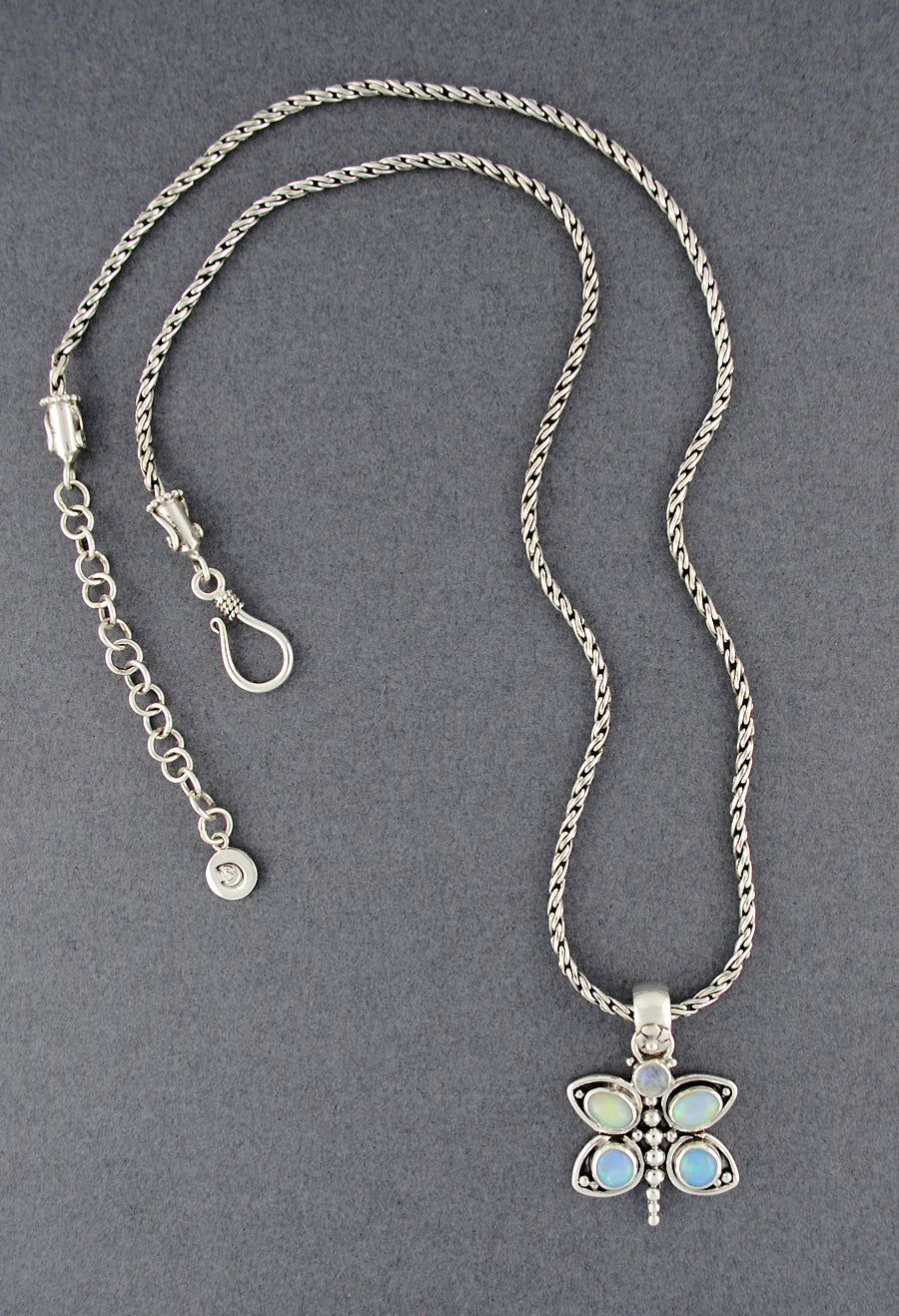 Dragonfly Opal & Moonstone Necklace